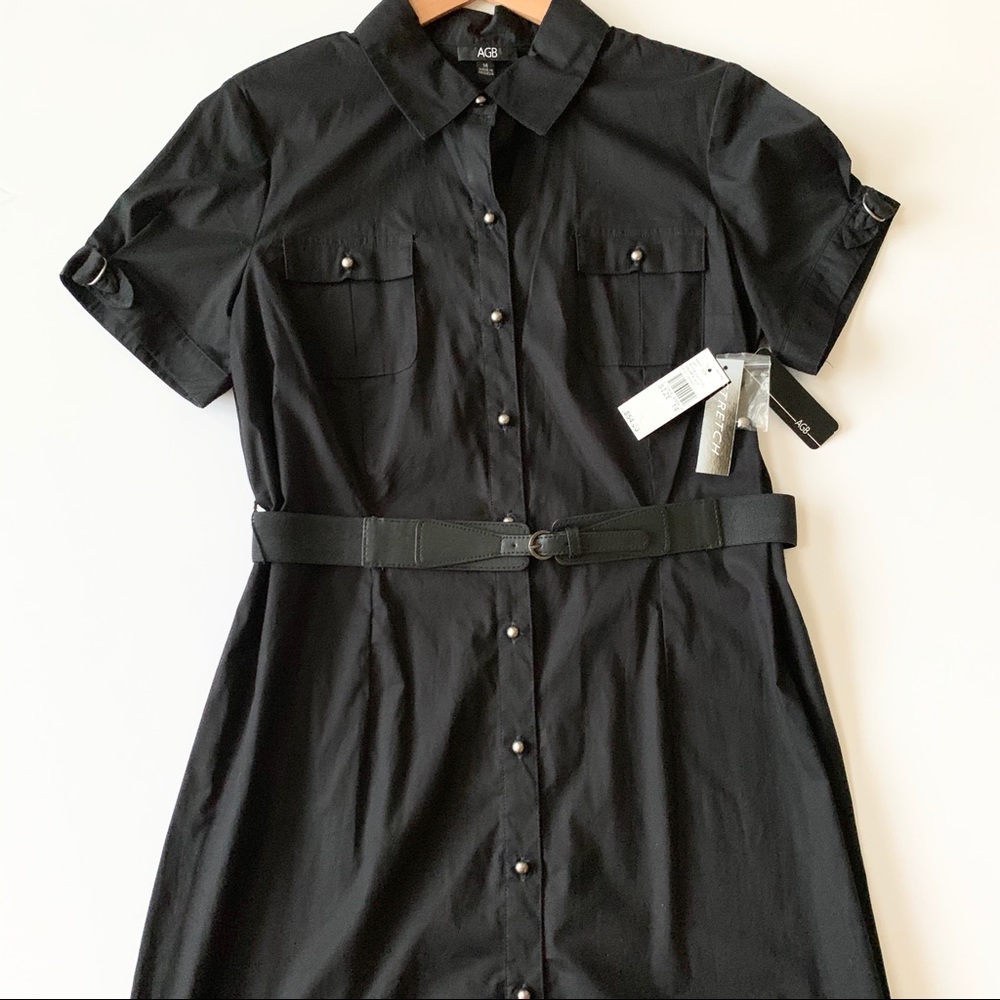 AGB Stretch Shirt Dress